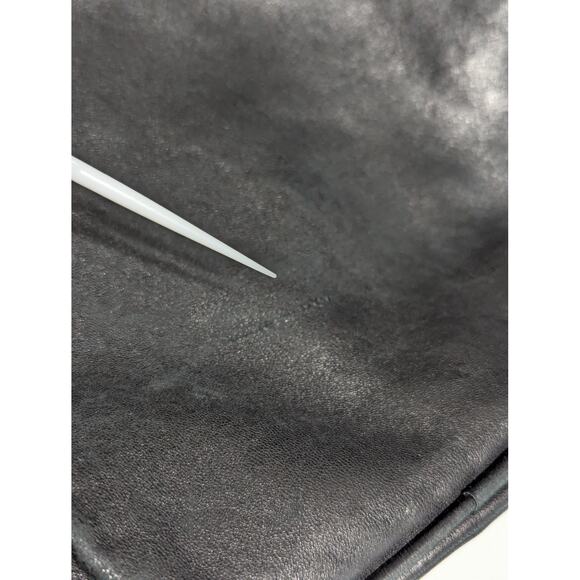 Y2K Michael Kors Black Leather Grommet Hobo Bag Shoulder Purse Tote Quiet Luxury - Picture 5 of 7